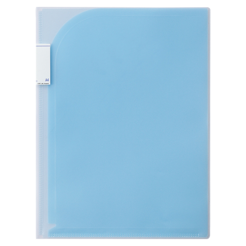 リヒトラブ　Ｆ－３４１０－８　２ポケットホルダー　Ａ４　青