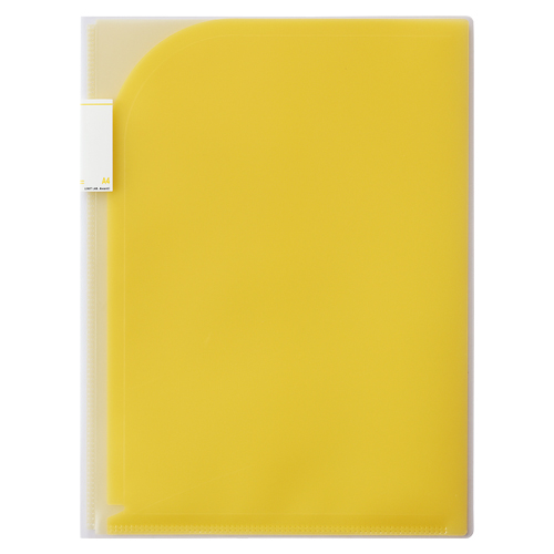 リヒトラブ　Ｆ－３４１１－５　４ポケットホルダー　Ａ４　黄