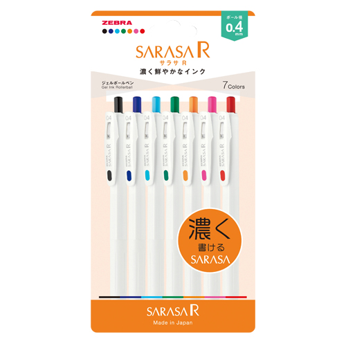 ゼブラ　ＪＪＳ２９－Ｒ１－７Ｃ－Ｎ　サラサ　Ｒ　０．４　７色セット　Ｎ
