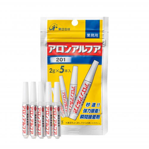東亜合成　ＡＡ２０１　１０Ｇ（２ＧＸ５）　アロンアルフア＃２０１　２ｇＸ５本入