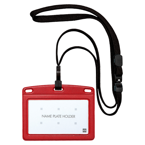 オープン　ＮＬ－２４Ｐ－３　吊り下げ名札フック式　レザー調名刺１枚