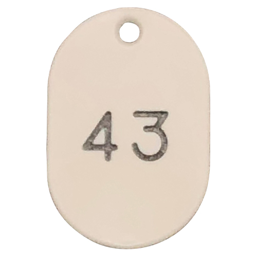 上山製作所　ＵＰ－ＮＰ３８－Ｗ　バイオプラ番号札小　欠番