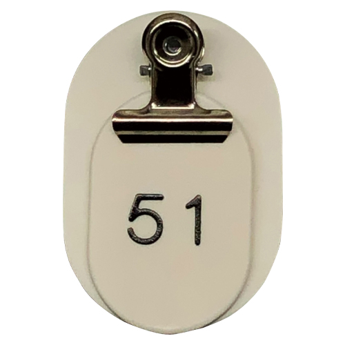 上山製作所　ＵＰ－ＮＹ１００－Ｗ　バイオプラ親子札　連番５１－１００