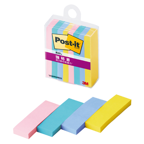 スリーエム　７００ＳＳ－ＭＣ－３Ｎ　ポストイット強粘着見出し　マルチカラー