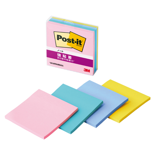 スリーエム　６５４ＳＳ－ＭＣ－３　ポストイット強粘着ノート　マルチカラー