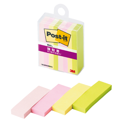 スリーエム　７００ＳＳ－ＭＣ－４Ｎ　ポストイット強粘着見出し　マルチカラー