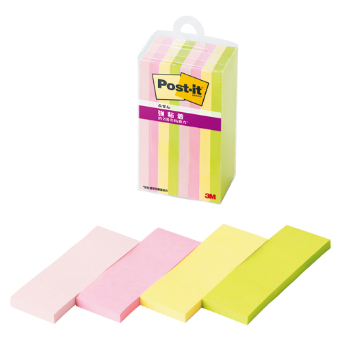 スリーエム　５００ＳＳ－ＭＣ－４Ｎ　ポストイット強粘着ふせん　マルチカラー