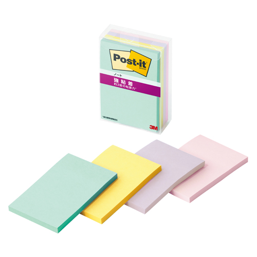 スリーエム　６５６ＳＳ－ＭＣ－５Ｎ　ポストイット強粘着ノート　マルチカラー