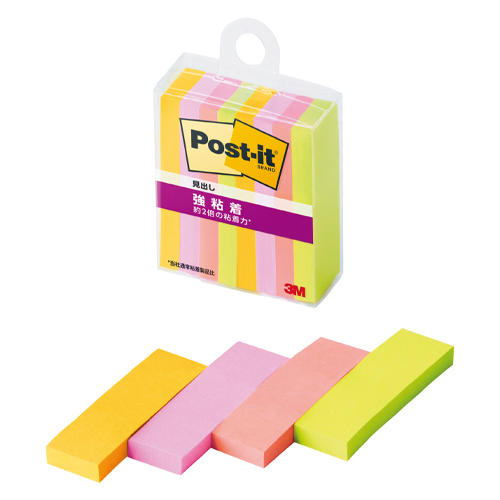 スリーエム　７００ＳＳ－ＭＣ－６Ｎ　ポストイット強粘着見出し　マルチカラー