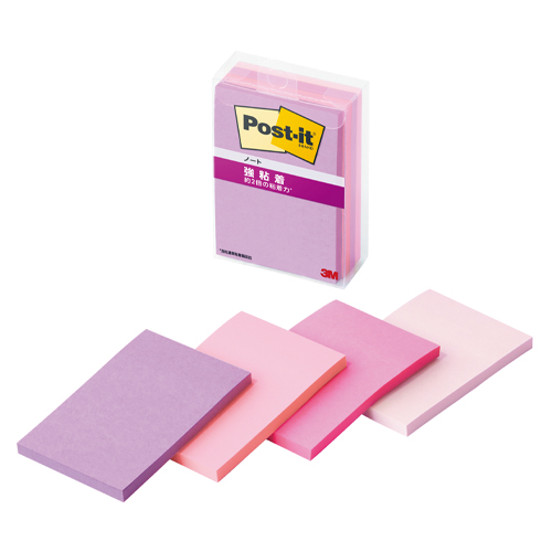 スリーエム　６５６ＳＳ－ＭＣ－７Ｎ　ポストイット強粘着ノート　マルチカラー