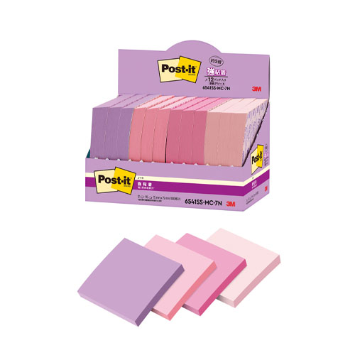 スリーエム　６５４１ＳＳ－ＭＣ－７Ｎ　ポストイット強粘着ノート　マルチカラー