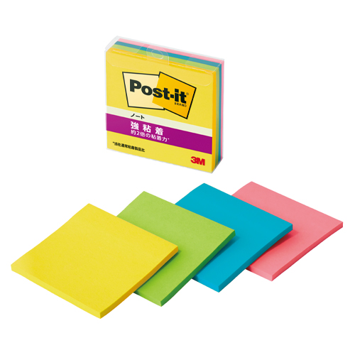 スリーエム　６５４ＳＳ－ＭＣ－８　ポストイット強粘着ノート　マルチカラー