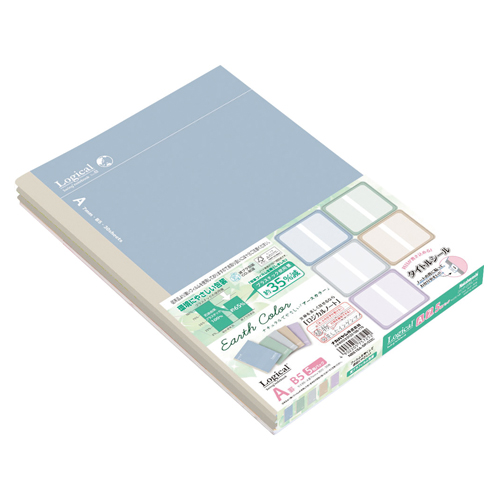ナカバヤシ　ＮＢ５１５Ａ－５Ｐ／ＣＯＣ　ロジカルノートＢ５アースカラーＡ罫５Ｐ