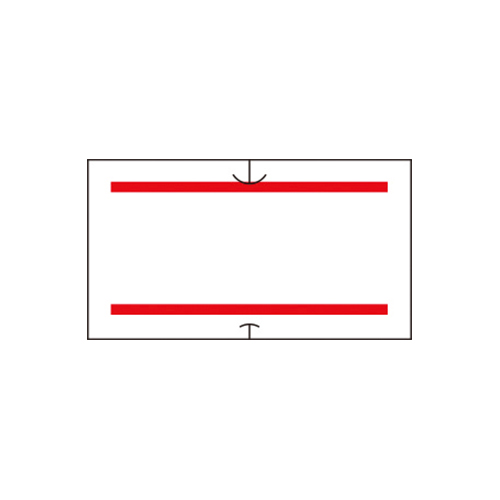 サトー　キョウツウ－３キョウネン　ハンドラベラーラベル強粘共通－３赤二本線
