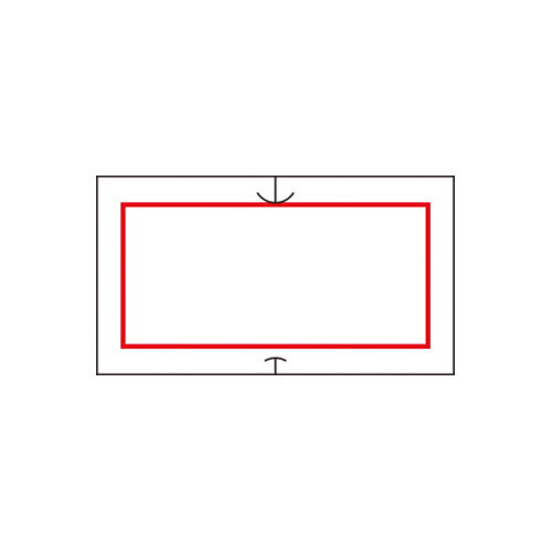 サトー　キョウツウ－４キョウネン　ハンドラベラーラベル強粘共通－４赤枠