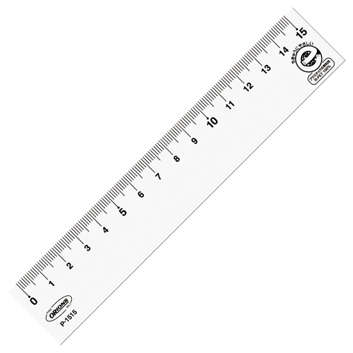 共栄プラスチック　Ｐ－１５１５　Ｒ－ＰＥＴ直線定規１５ｃｍ