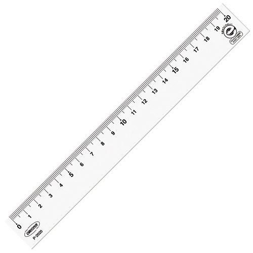 共栄プラスチック　Ｐ－２０２０　ペット直線定規　２０ｃｍ