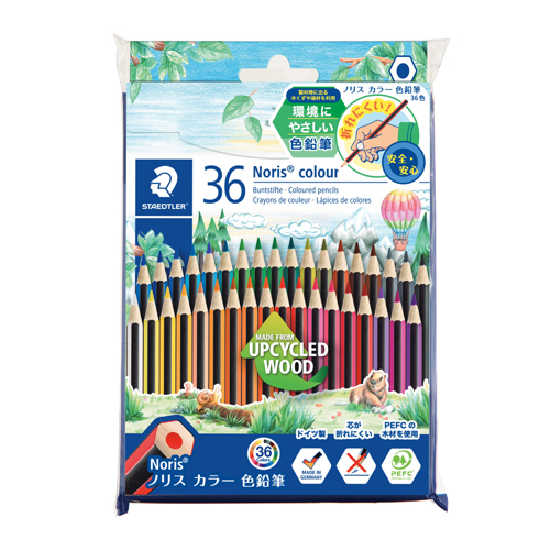 ステッドラー　１８５　ＣＤ３６ＰＢ　ノリスカラー色鉛筆３６色セット