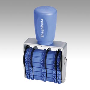 シヤチハタ　ＮＦＢ－３Ｍ　欧文トビ日付　３号　明朝体