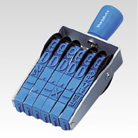 シヤチハタ　ＣＦ－６ＬＭ　欧文６連　特大号　明朝体