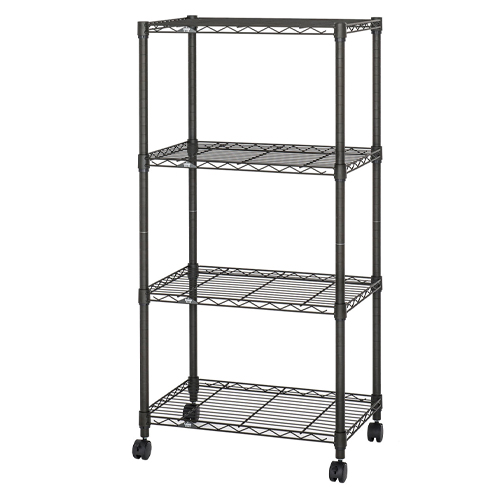 ドウシシャ　ＮＯ６０１２－４　ルミナスノワールフリーラック４段６０Ｗ