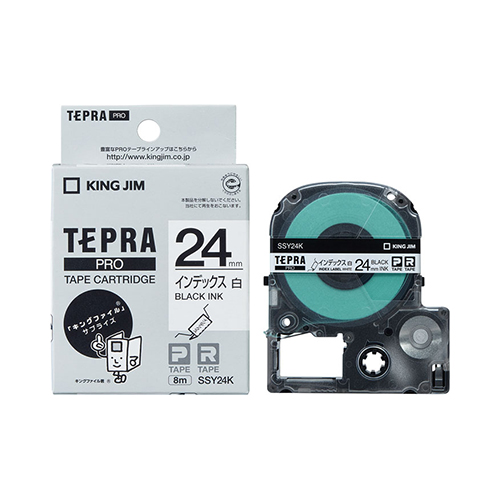 キングジム　ＳＳＹ２４Ｋ　ＰＲＯテ－プ　インデックス用白ラベル