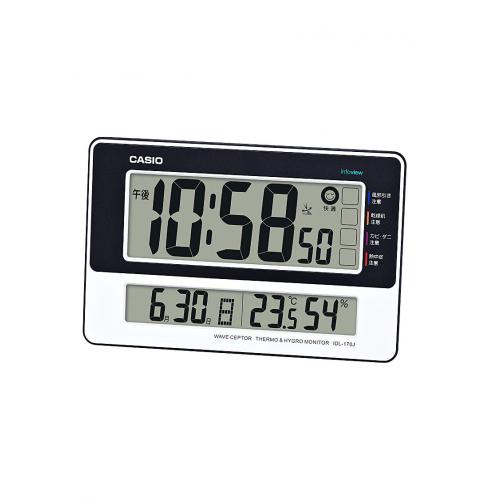 カシオ　ＩＤＬ－１７０Ｊ－７ＪＦ　電波環境掛置時計（ホワイト）