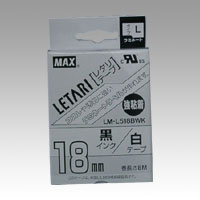 マックス　ＬＭ－Ｌ５１８ＢＷＫ　ビーポップミニ　強粘着　白ラベル　黒文字