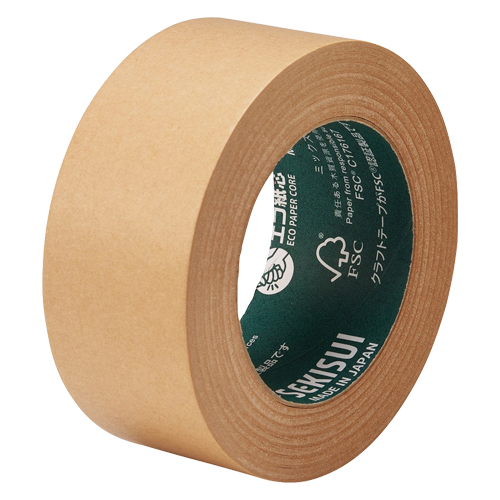 積水化学　Ｋ５０ＸＦ０３　ＦＳＣ認証クラフトテープ５０ｍｍｘ５０ｍ