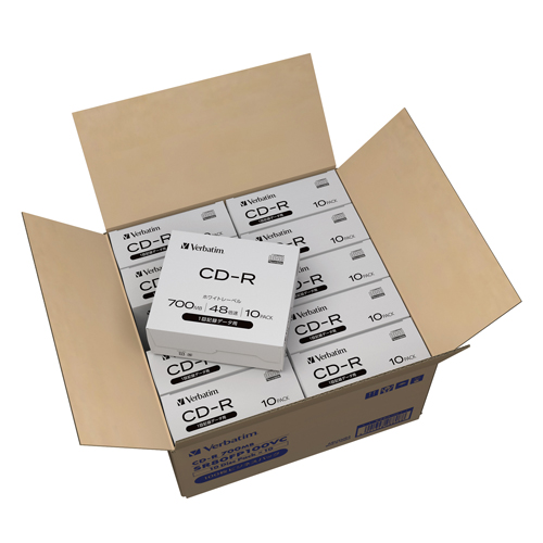 バーベイタム　ＳＲ８０ＦＰ１００ＶＣ　データ用ＣＤ－Ｒプラケース　１００Ｐ