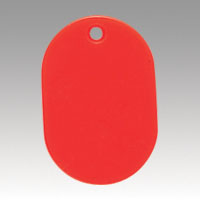 クラウン　ＣＲ－ＢＧ３０－Ｒ　番号札　無地〔小１００枚〕　赤