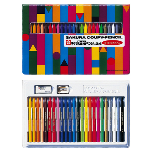 サクラクレパス　ＦＹ２４Ｒ１　クーピーペンシル２４色（ソフトケース入