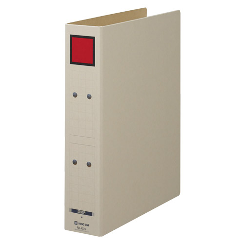キングジム　４０７５－Ｒ　Ａ４Ｓ保存ファイル　ドッチ式　赤