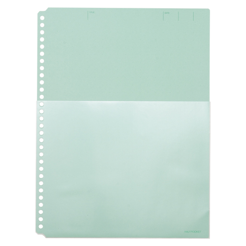 キングジム　１０８ＨＰ－Ｇ　ハーフポケット厚口　緑