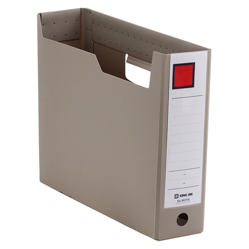 キングジム　４６３１Ｎ－ＧＹ　ＧボックスＰＰ　Ａ４横　綴厚７．５ｃｍ灰