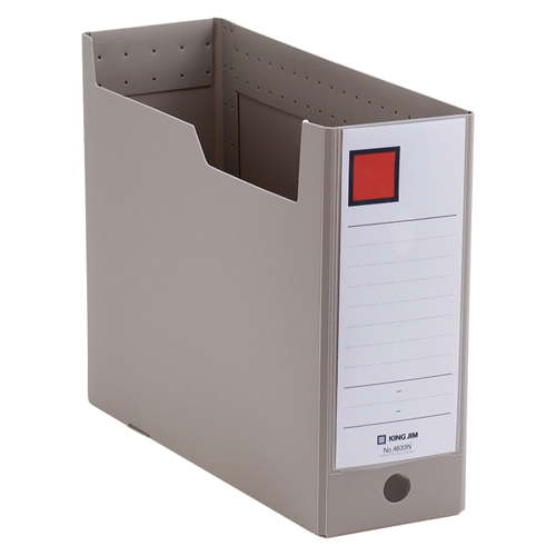 キングジム　４６３３Ｎ－ＧＹ　ＧボックスＰＰ　Ａ４横　綴厚１０ｃｍ　灰