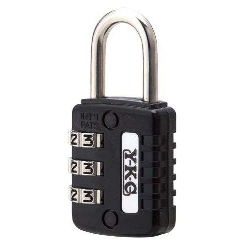 ＹＫＣ　１２０－２６－Ｂ　フリーダイヤル錠　ブラック　内幅１２ｍｍ