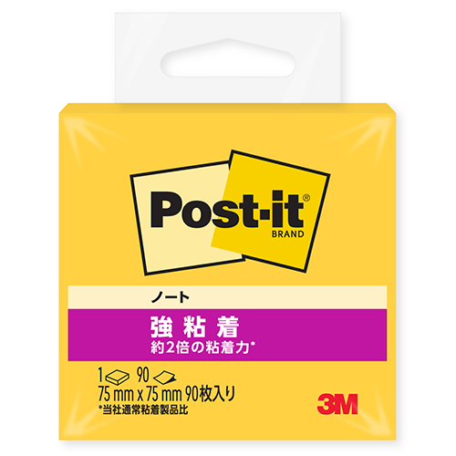 スリーエム　６５４ＳＳ－ＹＮ　ポスト・イット　強粘着ノート