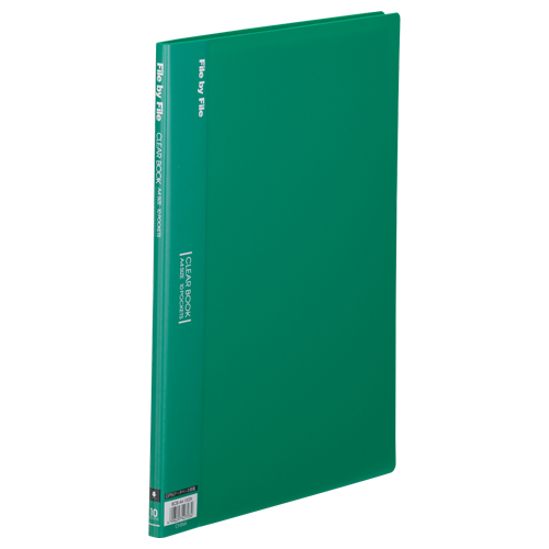 ビュートン　ＢＣＢ－Ａ４－１０ＧＮ　クリヤーブックＡ４判縦型（１０ポケット）