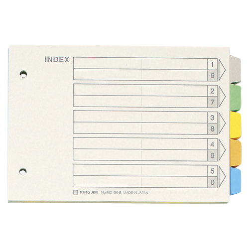 キングジム　９０２　カラーインデックス