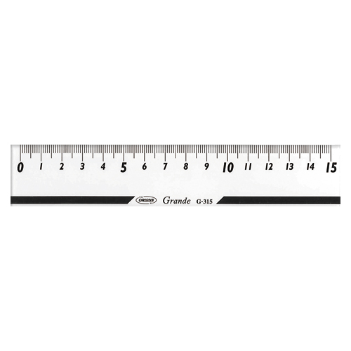共栄プラスチック　Ｇ－３１５　グランデ直線定規　１５センチ目盛