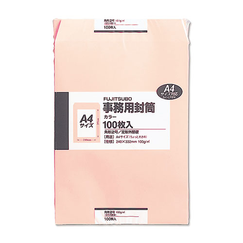マルアイ　ＰＫ－１２１Ｐ　ピンク　クラフト封筒　角２　ピンク　１００枚