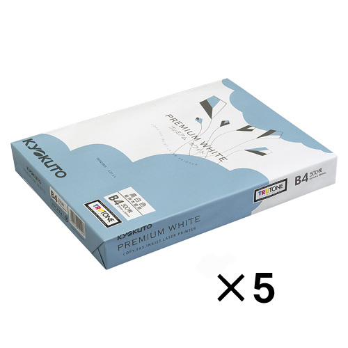 日本ノート（キョ　ＰＰＣＫＢ４０５　プレミアムホワイトＢ４　【青箱５冊】