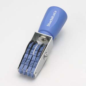 シヤチハタ　ＣＦ－４３Ｇ　回転ゴム印　欧文４連３号ゴシック