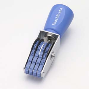 シヤチハタ　ＣＦ－４４Ｇ　回転ゴム印　欧文４連４号ゴシック