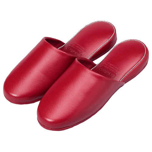 ホリアキ　００２２パイピング　アカ　スリッパ　パイピング