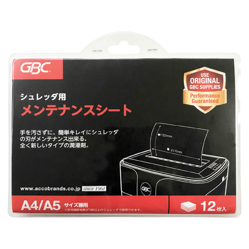 アコ・ブランズ　ＯＰ－１２Ｓ　シュレッダー用メンテナンスシート１２枚