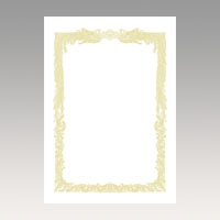 ササガワ　１０－１０５１　ＯＡ賞状用紙　白　Ｂ５判横書用