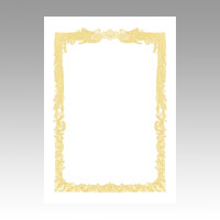 ササガワ　１０－１０６１　ＯＡ賞状用紙　白　Ａ４判横書用