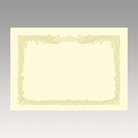 ササガワ　１０－１０７７　ＯＡ賞状用紙　クリーム　Ｂ４判縦